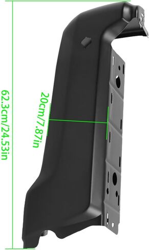 Rear Left Side Bumper Face Bar with Parking Aid Sensor Holes Replacement for 2017-2022 F-250 F-350 F-450 Super Duty FO1102385 in Saudi Arabia