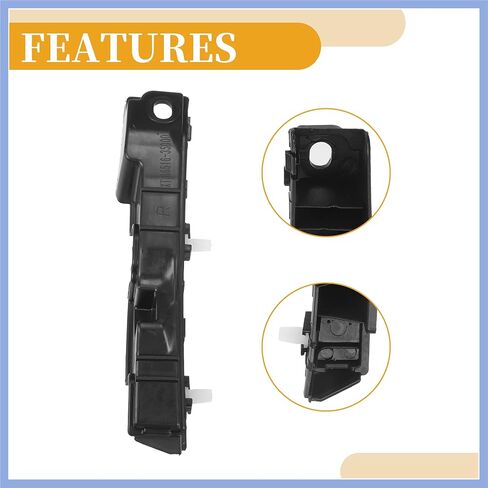 Bumper Support Bracket No.865143S000 - Right Passenger Side Bumper Bracket - for Hyundai Sonata 2011-2015 ABS Plastic Black - 1 Pc Stable in Kuwait