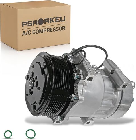 4C4Z19703DA 58702 A/C Air Conditioner AC Compressor W/Clutch Fits for Ford F-650 2004-2013, 2015 for Ford F-750 2004-2013, 2015 6.7L 6.8L in Saudi Arabia