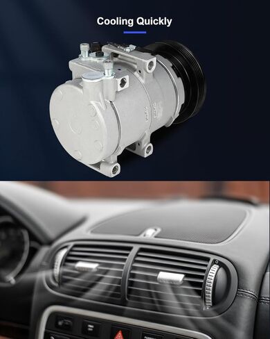 ECCPP AC Compressor Fast Cooling HS18 2001-2008 Fit for Hyundai Santa Fe for Kia Optima 2.4L Air Conditioning Compressor 5 Grooves in Saudi Arabia
