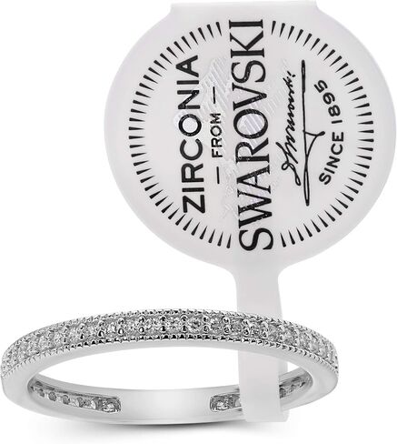 925 Sterling Silver Cubic Zirconia Stackable Band Ring in Kuwait