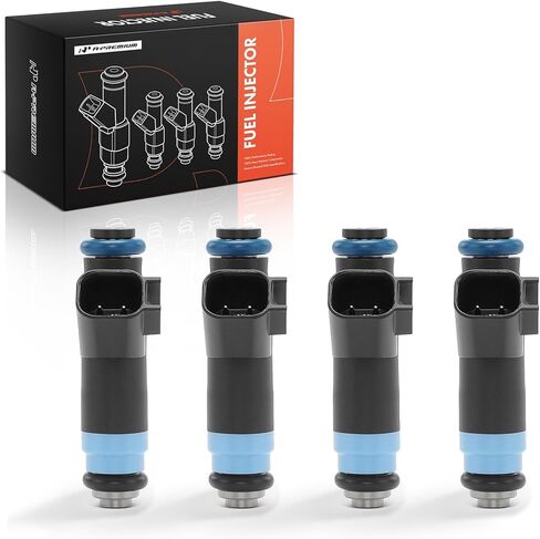 A-Premium Fuel Injectors Set of 4 Compatible with Dodge 2008-2009 Caliber, 2004-2005 Neon & Chrysler 2003-2009 PT Cruiser, 2.4L, Replace# 4891574AA in Saudi Arabia