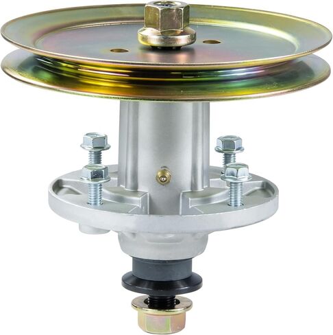 GELASKA GY21098 Spindle with GX20367 Pulley Replace GY21098, AUC15811, GY20454, GY20962, GX20367, UC23728 for John Deere D110, D120, D130, E100, E130, La 105, La100, La110, La120, La125, La135 Mowers in Saudi Arabia