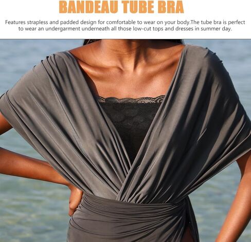 3 قطع من قطع علوية نسائية من الدانتيل بدون حمالات - حمالة صدر قابلة للتمدد بدون خياطة للارتداء اليومي، ألوان متنوعة (S) in Kuwait