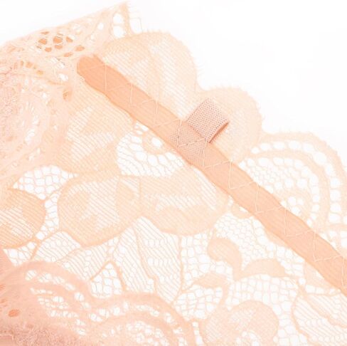 3 قطع من قطع علوية نسائية من الدانتيل بدون حمالات - حمالة صدر قابلة للتمدد بدون خياطة للارتداء اليومي، ألوان متنوعة (S) in Kuwait