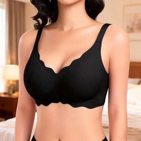 1Pcs Women's Bra Petal Casual Comfortable Seamless Sexy Push Up Bra - Full Coverage Daily Brassiere in Saudi Arabia