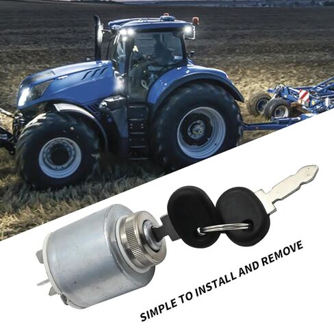 5146155 Ignition Switch, Replacement for New Holland Tractor 3830 4030 4230 4430 TD4020F, Replacement for Case JX55 JX60 JX65 JX70 JX75, Replaces 5129862 in Saudi Arabia