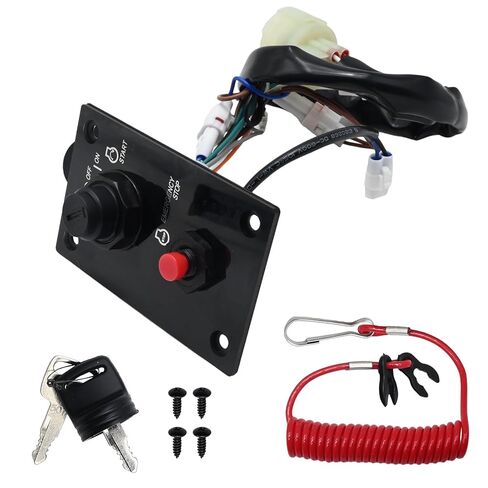 Ignition Switch Panel with 2 Keys 37100-96J24 for Marine Outboard Single Engine Replacment for Suzuki Outboard Boat Motor Engine, 37100-96J24 37100 96J24 in Saudi Arabia
