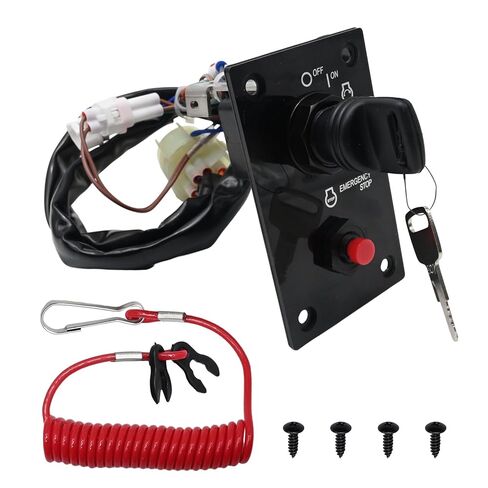Ignition Switch Panel with 2 Keys 37100-96J24 for Marine Outboard Single Engine Replacment for Suzuki Outboard Boat Motor Engine, 37100-96J24 37100 96J24 in Saudi Arabia