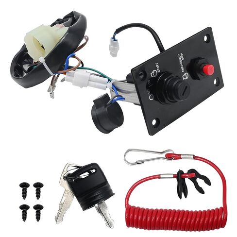 Ignition Switch Panel with 2 Keys 37100-96J24 for Marine Outboard Single Engine Replacment for Suzuki Outboard Boat Motor Engine, 37100-96J24 37100 96J24 in Saudi Arabia