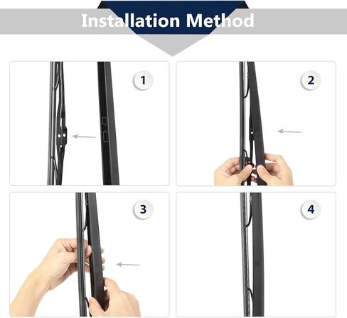 X AUTOHAUX 8E9955425C 8E9955407C Rear Windshield Wiper Blade Arm Set 430mm 17inch for Audi A3 2006-2013 for A4 Avant 2001-2008 in Saudi Arabia
