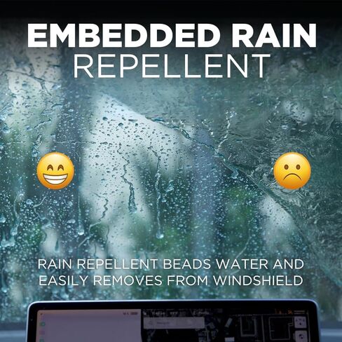 Clix Wipers - 24" Silicone Plus Embedded Rain Repellent Automotive Replacement Wiper Blade (Pack of 1) Premium Long Lasting Silicone Wiping Element, All Weather Flex Frame Beam Windshield Wiper in Kuwait