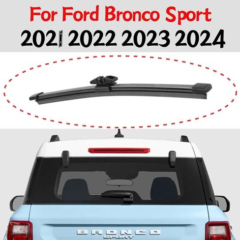 شفرة ممسحة الزجاج الأمامي الخلفي للسيارة Ford Bronco Sport 2021 2022 2023 2024 قاعدة Big Bend Outer Banks Badlands Heritage Edition الإصدار الأول Heritage Limited Edition Free Wheeling in Kuwait