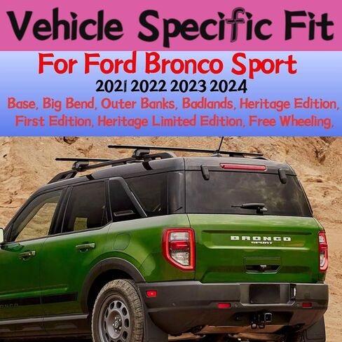 شفرة ممسحة الزجاج الأمامي الخلفي للسيارة Ford Bronco Sport 2021 2022 2023 2024 قاعدة Big Bend Outer Banks Badlands Heritage Edition الإصدار الأول Heritage Limited Edition Free Wheeling in Kuwait