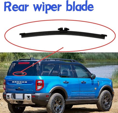 شفرة ممسحة الزجاج الأمامي الخلفي للسيارة Ford Bronco Sport 2021 2022 2023 2024 قاعدة Big Bend Outer Banks Badlands Heritage Edition الإصدار الأول Heritage Limited Edition Free Wheeling in Kuwait