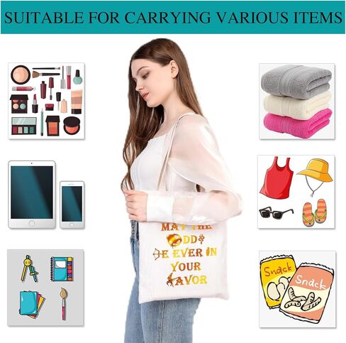 BDPWSS Movie Inspired Gift Tote Bag For Women Friend Book Nerd Canvas Shoulder Bag in Saudi Arabia