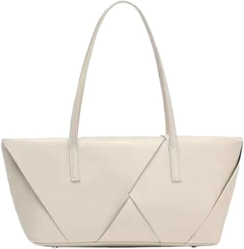 Woven Tote Bag Large Capacity Zipper Handbag Shoulder Bag Hobo Underarm Bags for Travel in Kuwait