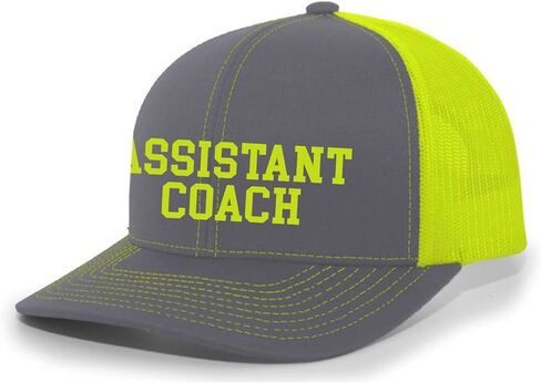 Trenz Shirt Company Coach Hat Mens Assistant Coach Sports Team Color Coach Embroidered Trucker Hat in Kuwait