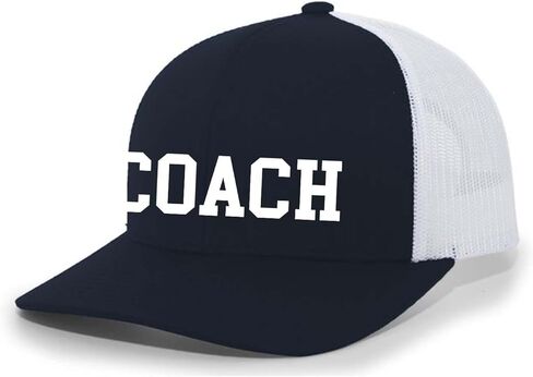 قبعة Trenz Shirt Company Coach للرجال من Head Coach Sports Team Color Coach قبعة سائق الشاحنة المطرزة in Saudi Arabia