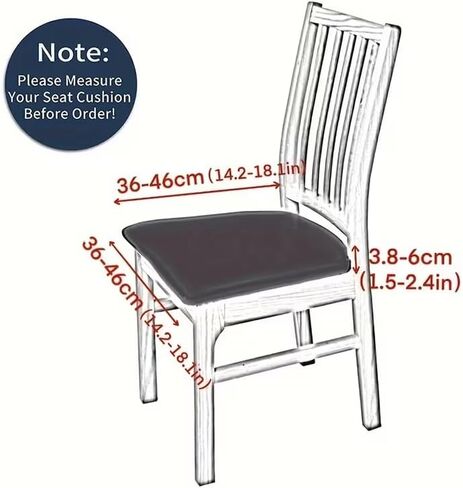 6pcs Solid Color Flocked High Elastic Chair Cover, Simple and Elegant, Soft and Comfortable, Suitable for Restaurant Chair Protection Cover in Saudi Arabia