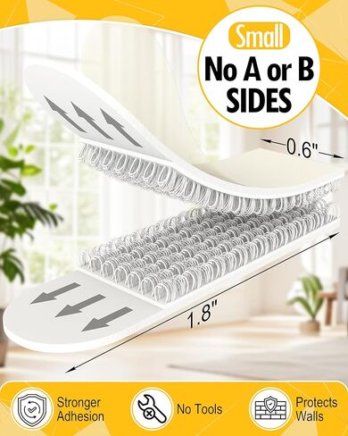 شرائط تعليق الصور من LuBanSir، 80 قطعة من شماعات الصور بدون أظافر للمنزل والمكتب، 5 رطل، أبيض in Kuwait