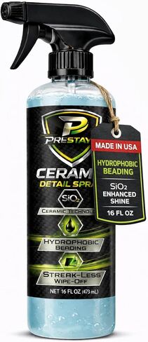 Premium Ceramic Detail Spray 16 fl oz, SiO2 Quick Detailer Spray for Cars, Hydrophobic Water Beading, Gloss Booster, Streak-Minimized Wipe-Off Finish in Saudi Arabia