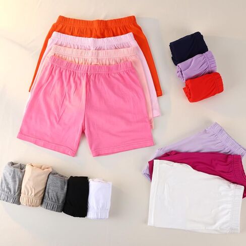 15 Pack Girls Dance Shorts, Bike Shorts for Toddlers, Biker Cartwheel Under Dress Multicolor Girls Clothes in Kuwait