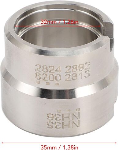 Watch Movement Base, Stainless Steel Watch Movement Holder Base, Protable Watches Modding Repair Tool with Storage Box Replacement for 2824, 2892, 8200, 2813, NH35, NH36 in Kuwait