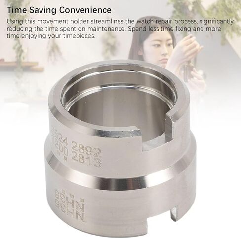Watch Movement Base, Stainless Steel Watch Movement Holder Base, Protable Watches Modding Repair Tool with Storage Box Replacement for 2824, 2892, 8200, 2813, NH35, NH36 in Kuwait
