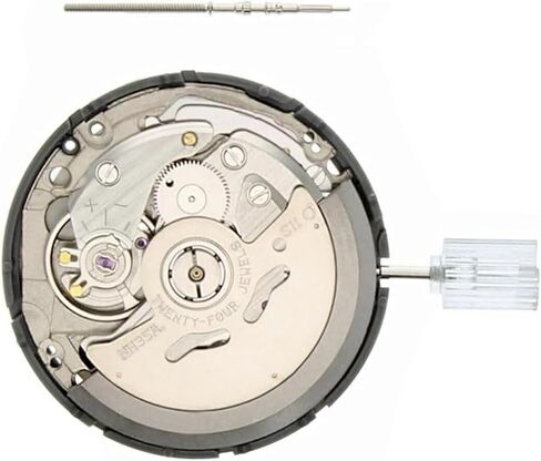 MODJUEGO Authentic NH35/NH35A Automatic Movement Date Window @3 White Dial Direct fit for NH35A NH35 Watches in Kuwait