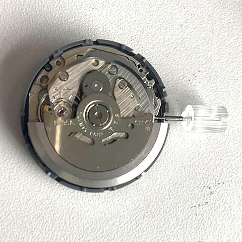 MODJUEGO Authentic NH35/NH35A Automatic Movement Date Window @3 White Dial Direct fit for NH35A NH35 Watches in Kuwait