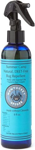 نانتوكيت سبايدر طارد الحشرات في المخيم الصيفي - 8 أونصة | خالي من الديت، طارد طبيعي للبعوض للأطفال | صُنع في الولايات المتحدة الأمريكية من زيوت عطرية عضوية 100% | يصد البعوض والذباب ولا ترى أمز in Kuwait