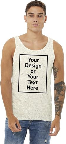 Custom Tank Top Men Women Personalized Shirt Sleeveless Design Your Own Image Text Photo Front/Back Print in Kuwait