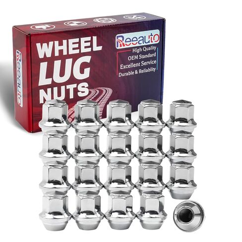 14x1.5mm Lug Nuts Replacement for Wrangler Gladiator Grand Cherokee, 20 Pcs 7/8 Hex 1.46 Inch OEM Factory Style Large Acorn Seat Lug Nuts for Ram 1500 2500 Factory Wheels in Kuwait