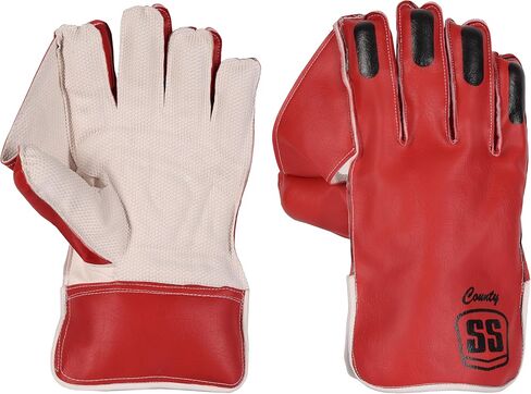 قفازات SS Cricket Junior Noir Premium Batting Gloves مقاس صغير للأعمار من 8 إلى 14 عامًا (اليد اليسرى واليمنى)، خيارات الألوان باللونين الأزرق الداكن والأبيض in Kuwait