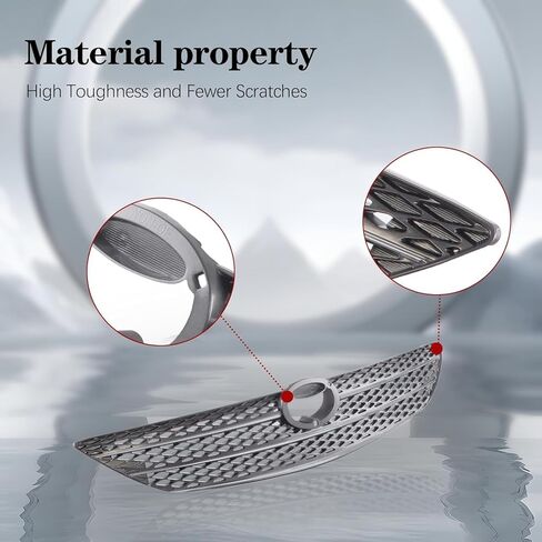 New Grille Painted Gray Shell and Insert Replacement For Toyota Camry 2002 2003 2004 (LE/XLE Models) Without Action Package Replaces OE 53101AA020 | TO1200233 | T070108 in Kuwait