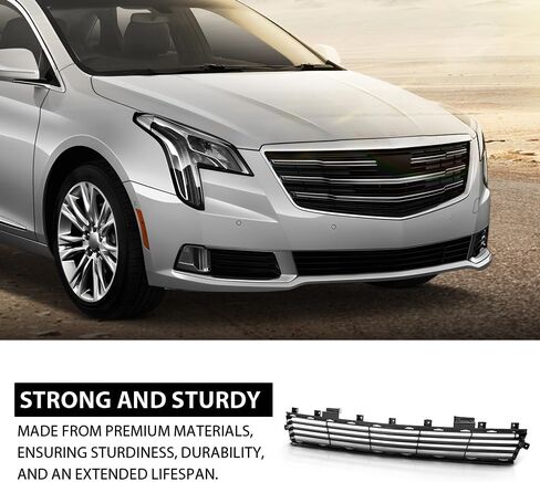 شبكة سفلية سفلية للمصد الأمامي G-PLUS متوافقة مع كاديلاك XTS 4 أبواب 3.6L 2018-2019 84111709، 8411-1709 أسود لامع in Saudi Arabia
