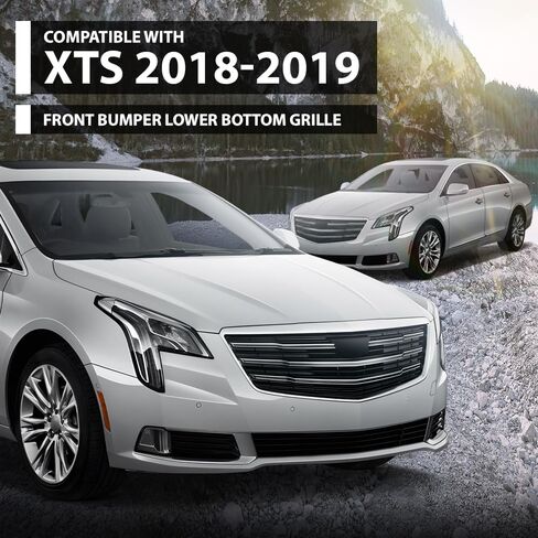شبكة سفلية سفلية للمصد الأمامي G-PLUS متوافقة مع كاديلاك XTS 4 أبواب 3.6L 2018-2019 84111709، 8411-1709 أسود لامع in Saudi Arabia
