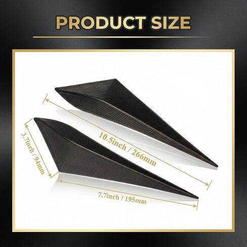 2 Pcs Front Side Grille Patch Decor Compatible with Toyota Tacoma 2024 2025 2026, Black Texture Perfectly Fits the Original Front Grille Contour in Kuwait