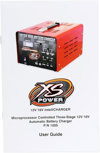 XS Power 12 Volt / 16 Volt Car Battery Intelli Charger with Three Charging Modes and LED Indicator for S375, D925, S1200, D1600, S1600 and XP1000 Powercell Batteries in Kuwait