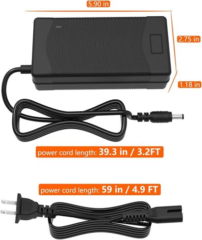 54.6V 2A Adapter for Lectric XP 2.0 3.0 Rad Power RadRunner RadRover Himiway Cruiser Aventon Ecotric Sondors Hiboy ViVi Jasion eb7 48V Lithium Battery Vacuum Cleaner Charger 5.5mm in Kuwait