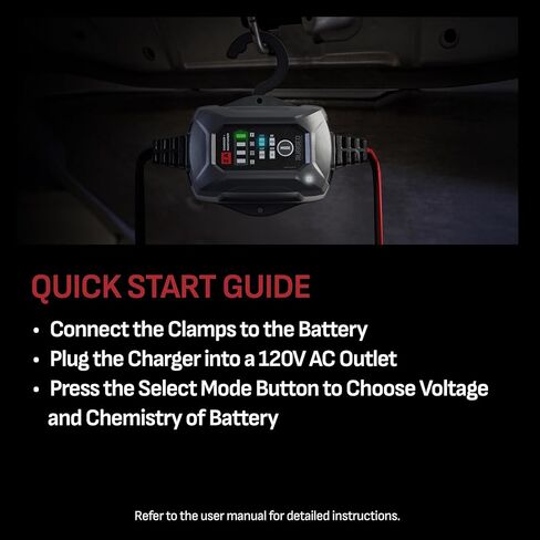 Schumacher Electric Rugged 2A Car Battery Charger and Maintainer, 3-in-1 Solution, for 6V/12V Power Sport, Automotive, and Marine Batteries, SC1678 in Kuwait