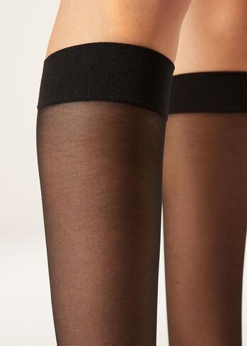 CALZEDONIA Woman's 20 Denier Comfort Cuff Knee-Highs in Saudi Arabia