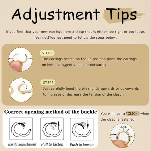 مجموعة أقراط طارة ذهبية للنساء العصرية هيبوالرجينيك استرخى Huggie شقة الظهر مربط القرط مكدسات اللولب الغضروف in Kuwait