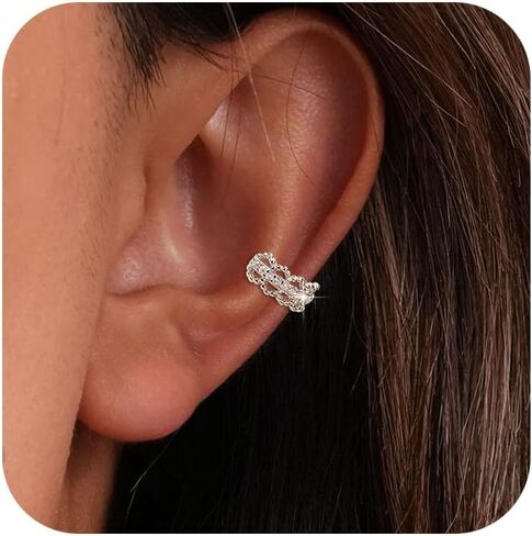 Cartilage Piercing Helix Earring,925 Sterling Silver Small Hoop Earrings for Women,14K Gold Plated Dainty CZ Huggie Hoop Earrings for Cartilage Lightweight Hypoallergenic Earrings Mother’s Day Jewelry Gifts in Saudi Arabia