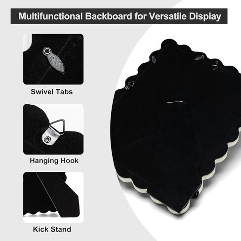 5x7 Off-White Scalloped Picture Frame with Gold Beaded Trim, Resin with Real Glass, Matted to 4x6, Vertical and Horizontal for Tabletop or Wall Hanging in Saudi Arabia