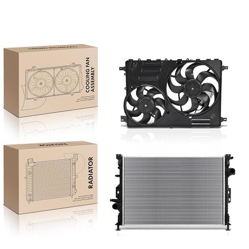 قطع غيار لمجموعة أدوات تجميع المبرد ومروحة التبريد المزدوجة لفولفو S60 11-16 S80 08-15 V60 15-16 Mod-A58PP-34528 in Saudi Arabia