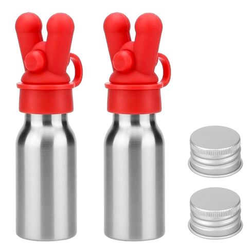 Chunful 2 Pcs Essential Oil Inhalers Leakproof Double Hole Aluminum Aroma Nasal Inhaler Cap Mini Perfume Dispenser Bottle for Enhances Aromatherapy in Saudi Arabia
