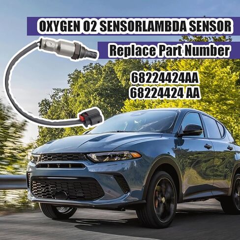 Oxygen O2 Sensor Compatible with Chrysler 300 2022-2023 Dodge Challenger 2022-2023 Dodge Charger 2022-2023 Jeep Cherokee 2019-2023 Replace for 68224424AA 68224424 AA in Kuwait