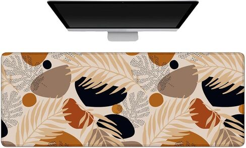 Gaming Mouse Pad Large Desk Mat Extended Keyboard Mouse Pad Mousepad with Non-Slip Base and Stitched Edge Mouse Mat Desk Pad Mouse Pads for Desk Home Office Gaming Mushroom in Saudi Arabia